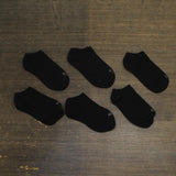 K Bell Womens LOT OF 6 Pairs No Show Socks 1227349 Black 5.5-10