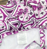 Swim Solutions Womens Tiletale V-Neck Tankini Swim Top 806834 Magenta Purple 18