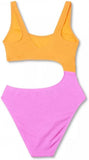 Wild Fable Women's Cut Out One Piece Swimsuit PID-G84930 Orange & Pink L