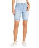 Style & Co. Womens Bermuda Roll Hem Jean Jorts Shorts 100149269MS Delray Blue 10
