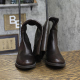 INC International Concepts Wide-Calf Leather Riding Boots Chocolate Brown 6M-WC