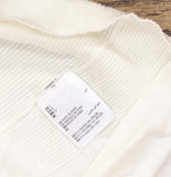 JM Collection Button-Cuff V-Neck Sweater 100126757MS Neo Natural Off White L