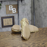 A New Day Womens Sammie Shoes Sequin Ballet Flats 94685483 Gold Yellow 6M
