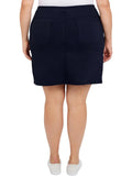 Hearts Of Palm Womens Plus Stretch Pull On Skort 9422199 Navy Blue 20W