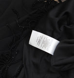DKNY Womens Sleeveless Asymmetrical Fringe-Hem Cocktail Dress ED4JCE52 Black 8
