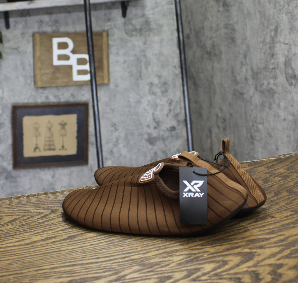 X Ray Mens Atlas Round Toe Slippers XRW3186-BROWN-10-LS Brown 10
