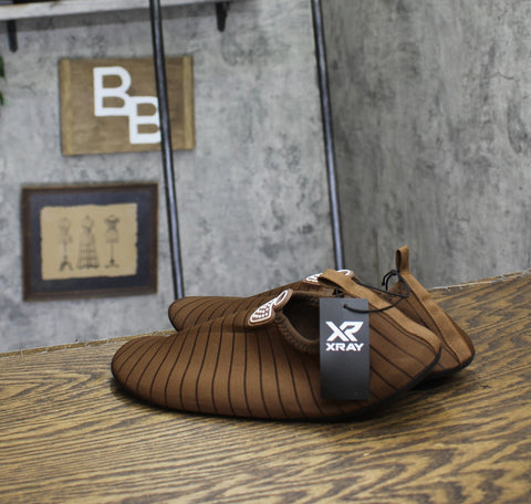 X Ray Mens Atlas Round Toe Slippers XRW3186-BROWN-10-LS Brown 10