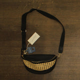Universal Thread Straw Detail Belt Crossbody Bag 89956736 Black