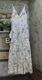 Dress The Population Embroidered Sequin Samira Gown Dress Sky Multi Blue L