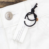 Topshop MOTO Highwaisted Rip Mom Shorts 89273961 White US 6 (UK 10)