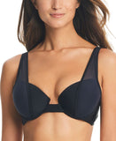 Bar III Womens Natural Beauty Balconette Bikini Swim Top MBNB24306 Black XS