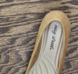 Easy Street Proper Womens Block Heel Pumps PROPER Sand Suede Brown 9.5M