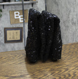 A New Day Womens Abba Sequin Foldover Tall Boots 91636693 Black 6M