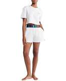 Calvin Klein Womens Intense Power Pride Lounge Sleep Shorts White Multi XL