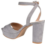 Journee Collection Womens Open Toe Strappy Platform Pumps NAIRRI-GRY Gray 8M