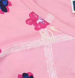 Karen Scott Garden Trellis V-Neck Short Sleeve Knit Top Rose Glow Pink Multi XL