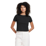Universal Thread Womens Shrunken Short Sleeve T-Shirt 87658405 Black L
