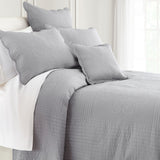 Hudson & Main Tailored Tonal Audrey Bedspread Gray Twin