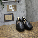 Clarks Juliet Mia Leather Loafer Flat 26186950 Black 6M