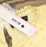 Aqua Womens Crop Cotton Eyelet Sleeveless Top AQ9704 Butter Yellow XL