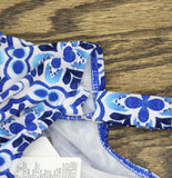 Swim Solutions High-Low Double-Tier One-Piece Swimsuit Amalfi Coast Blue Multi 8
