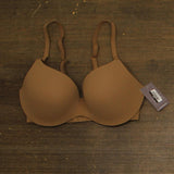 Auden Womens Luxe Stretch Comfort Wire Demi Bra 94266750 Caramel Brown 34D