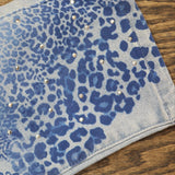 DG2 Womens Classic Stretch Artwork Printed Jean Chambray Paisley Spot Blue 6