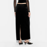 Wild Fable Womens Velour Maxi Skirt 91903306 Black XS
