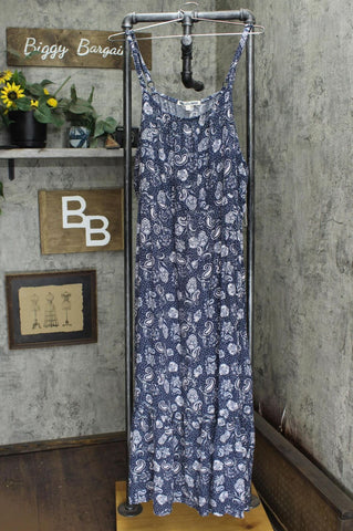 Wallflower Juniors' Plus Size Belted Peasant Maxi Dress W9U12637P Blue 3X