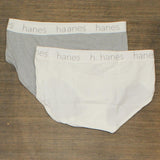 Hanes Premium Women's 2pk Boyfriend Hipster Briefs EE41A4 Color May Vary M