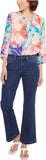 NYDJ Womens Denim Stretch Mid-Rise Flare Jeans MSHD8611