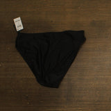 Bar III Womens V-Waist High-Leg Bikini Swim Bottom MBRS24541 Black L