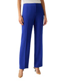 Kasper Womens Stretch-Crepe Straight Trouser Pants Royal Signature Blue 8