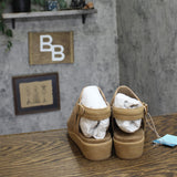 JBU By Jambu Womens Tessa Shooties Round Toe Wedge Sandals Tan Shimmer Brown 8M
