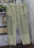 Woolrich X TGT Straight Fit Cargo Twill Jeans Pants Olive Green 42x32