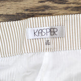Kasper Womens Petite Mid Rise Seersucker Cropped Pants 10869382