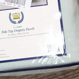 Royal Court Coastal Nautical Window Curtain Panel Pair Aqua Blue Green 84x41