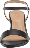 Naturalizer Women Bristol Ankle Strap Chunky Block Heel Sandal Black Smooth 8.5W
