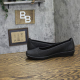 Easy Spirit Alessia Demi Wedge Flats SEALESSIA3 Black 7.5M