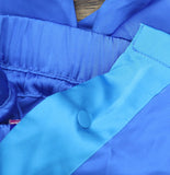 Joylab Womens Low-Rise Satin Tear Away Track Pants 94628908 Vibrant Blue XXL
