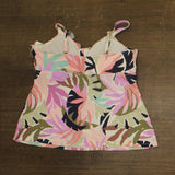 Raisins Curve Twist-Front Aries Tankini Swim Top P840640 Pink Multi 18W