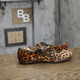 A New Day Tasmin Leopard Print Velvet Flats 94568226 Leopard Brown 6.5M