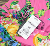 Bar III Womens Tiered Printed Ruffle Cover Up Dress MBSZ24834 Multi Blue XS