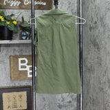 Lole Womens Collared V-Neck Ribbed Blouse Shirt Top 16673ebfb916c8 Green S