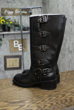 Wild Fable Womens Rebel Tall Moto Buckle Boots 90366583 Black 6M