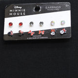 Her Accessories Character Theme Stud Earrings Set Red / Black Multi