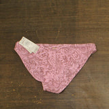 Raisins Juniors Lowrider Printed Bikini Bottom N710943 Mauve Pink M