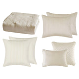 5th Avenue Lux Noelle 7-Piece Comforter Set CS3211GDK7-1300 Gold Yellow King