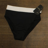 Lauren Ralph Lauren Womens Banded High-Waist Swimsuit Bikini Bottoms Black 4