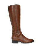 Naturalizer Rena Knee High Riding Boot Cider Leather Narrow Calf Brown 8.5M-NC